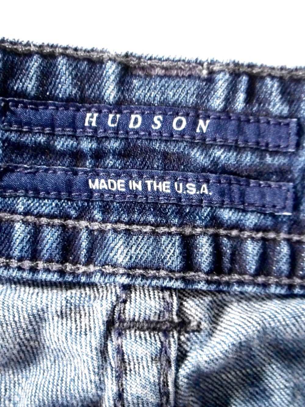Y2K Hudson 28 Denim Jean W170DHK Bootcut Low-Rise USA Flap Pocket 28x31.5 HEMMED - Picture 4 of 12